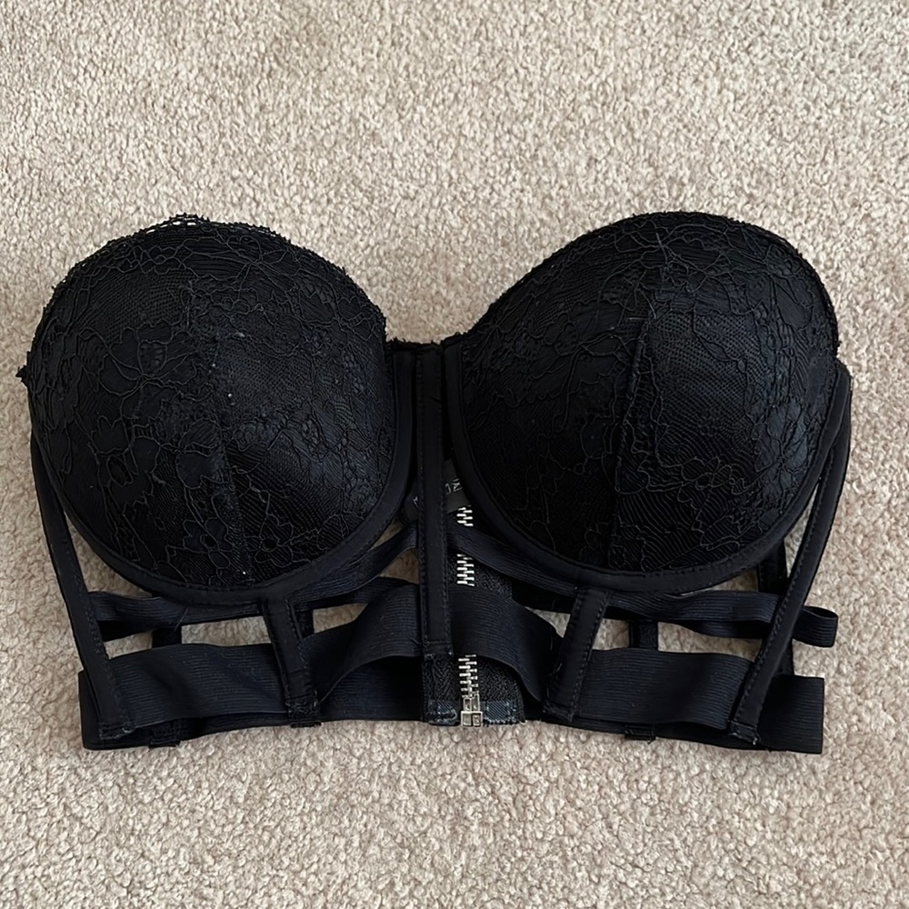 Padded Strapless Bandeau Padded Bra Size 36B